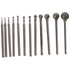 Polishing Kits 12pcs Corundum Metal Carving F Needle Diamond Burr Bits Industry Tool Diamond Grinding Head Stone Ceramic Glass Carving...