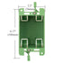 Electrical Outlet Box, Single Gang Old Work Box, 14 Cubic inch Junction Box for Switch or Wall Outlet Installation, Green, Pack of 3...