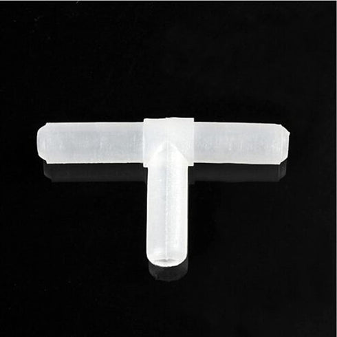 10pcs 3 Way Air Line Connector Aquarium Fish Tank Airline Tee Valve Pump Tube, White...