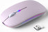 Wireless Bluetooth Mouse, Rechargeable LED Dual Mode Mouse (Bluetooth 5.2 and USB Receiver) Portable Silent Mouse,for Laptop/Desktop/Tablet(Pink)...