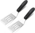 2 Pack Small Metal Spatula,Mini Spatula for Flipping, Cooking and Baking,Stainless Steel Brownie Spatula with Non-Slip Handle for kitchen Use...
