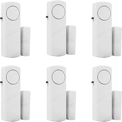 6 Pack Window Alarm Door Magnetic Sensor Alarm for Home Security System, Pool Door Alarm for Kids Safety Toddler Door Open Alarm Sensor...