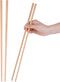 16.5 inches Cooking Chopsticks, 2 Pairs Extra Long Anti-Slip Chopstick, Reusable for Noodles Frying Hotpot Wooden Kitchen Chop Sticks...
