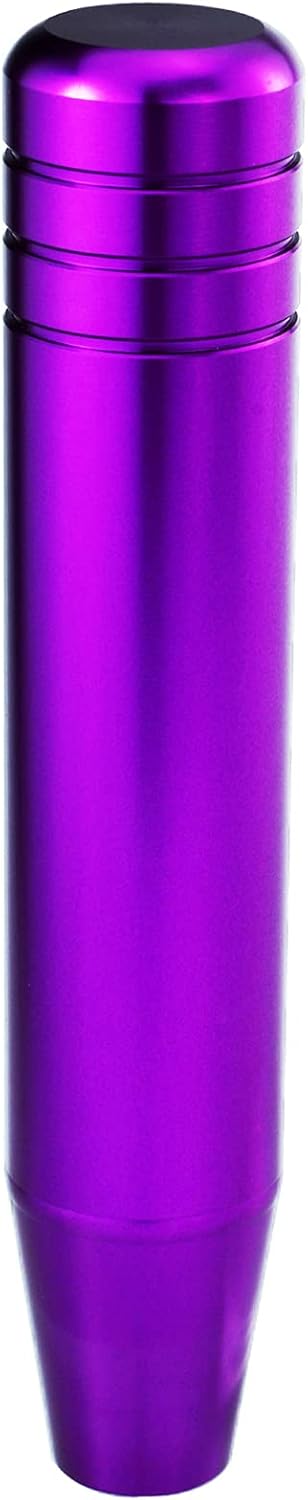 Purple Shift Knob Aluminum Shifter Gear Knob Long Shift Lever Knob for Most Manual Automatic Vehicles...
