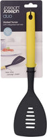 Joseph Joseph Duo Slotted Turner with Integrated Tool Rest: Hygienic, Heat-Resistant Nylon Head, Safe for Non-Stick Cookware, Light Yellow...