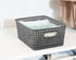 Grey Plastic Storage Basket, 10.03" x 7.67" x 4.05", 6 Packs...