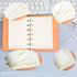 2-Pack 6 Ring Binder Cover, leather A7 Binder Notebook Cover Refillable Loose Leaf Round Ring Personal Journal with Insert 50 Sheets Paper ?Mini P...