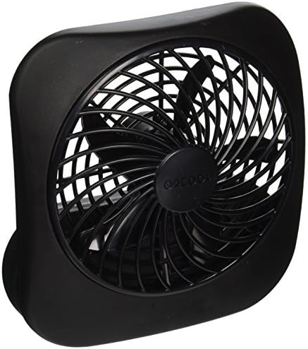 O2COOL Treva 5 Inch Battery Powered Fan Portable Desk Fan 2 Cooling Speeds with Compact Folding & Tilt Design Cubicle Accessories Small Portable (...