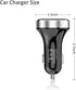 LIHAN 3 USB Car Charger,12V/24V Voltage Meter, QC3.0 Output 4.8A, Cigarette Lighter Plug Adapter Compatible with iPhone,iPad, Samsung, USB Chargin...