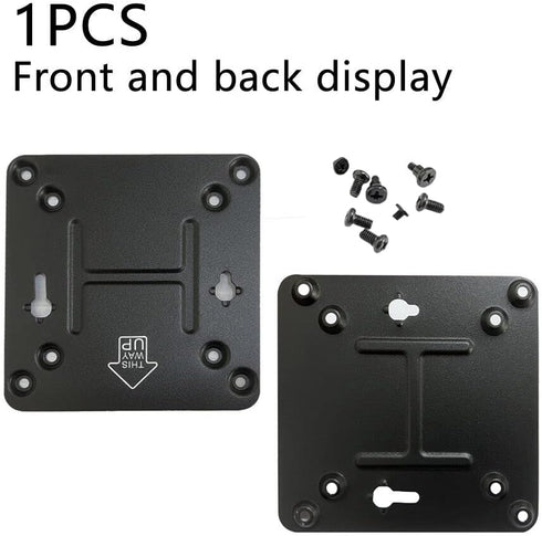 GinTai for Intel NUC Vesa Adapter Mount Bracket to Attach NUC Mini PC Computer to The Back of a Monitor Mounting Plate Not Skull or Hades(with 8pc...