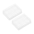 uxcell Centrifuge Tube Rack Storage Box 70-Well Polypropylene Holder for 0.2ml Micro Centrifuge Tubes, Samples 5mm Hole Dia 2Pcs...