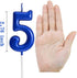 Blue Birthday Candles 5 Candle 5th Five Years Cake Bady Roman Numberal Cool Number Candle No 50 51 52 53 54 55 56 57 58 59...