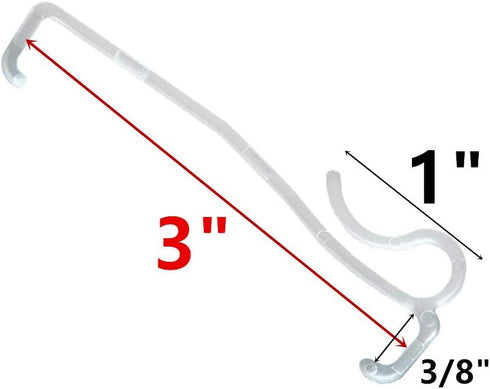 Valance Clips 6pcs 3'' Window Blinds Hidden Clip Clear Plastic for Horizontal Blinds Valance Retainer Holder...