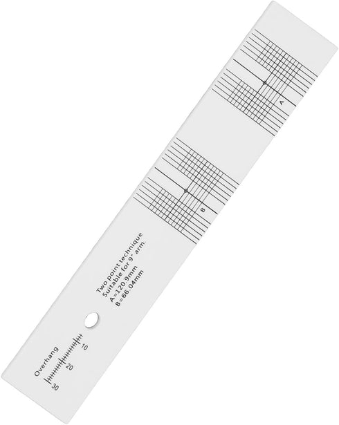 Hilitand Turntable Cartridge Alignment Protractor Tool, Acrylic LP Phono Turntable Cartridge Azimuth Ruler for Measuring & Balancing LP Record Pla...