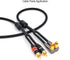 Cable Pants, Speaker Wire Pants Jacket Y Boot (?9MM-2x 3.5MM 8PACK Black) Dressing Up/Protecting/DIY Your Speaker Cables, DIN to RCA Cables......