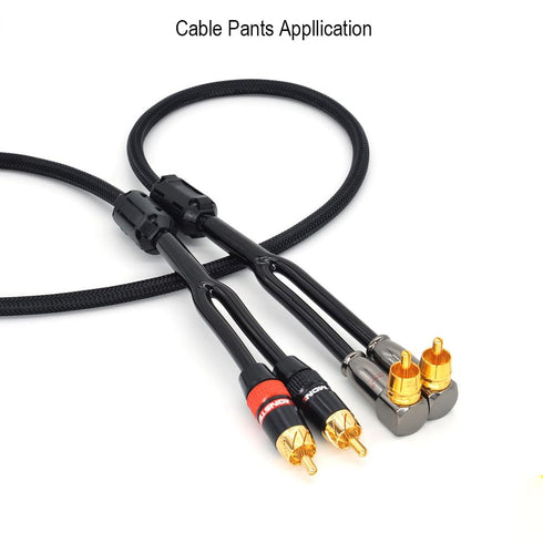 Cable Pants, Speaker Wire Pants (?13mm-2x4.3mm/ 0.511"- 2X 0.168) Dressing Up Or Protecting Your Speaker Cables, Audio Subwoofer DIY Accessories.....
