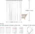 SPXUBZ Black Grey Shower Curtain for Bathroom Modern Ombre Decor Bath Curtains Set with 12 Hooks Minimalist Natural Art Waterproof Shower Curtain ...