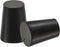 MECCANIXITY Rubber Tapered Plug 14mm to 19mm with Hole Test Tubes Bungs Stopper Black for Lab Home 10 Pieces...