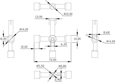 TANG.Multitools & Accessorieswater meter, elevator, electric control cabinet, train door, high-speed rail, high-speed train, water faucet, cross k...