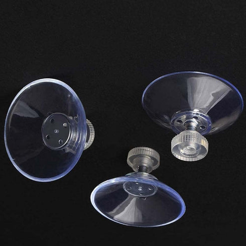 BlingKingdom 6pcs Suction Cup Glass Suction Pads 41mm Clear PVC Plastic Sucker Pads Without Hooks Extra Strong Adhesive Suction Holder...