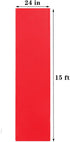 Red Carpet Runner for Party, 2 x 15 ft, Non-Woven Polyester Fabric Aisle Runner for Wedding Ceremony, Hollywood Red Carpet for VIP Awards Night Th...