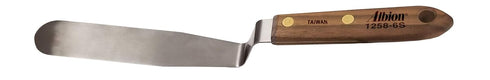 Albion Engineering Classic Offset Caulk Tooling Spatula, Stainless Steel, 1” wide tapered tip x 6” long blade (1258-6S)...