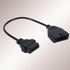OBD2 to OBD1 GM Adapter,OBD1 12 Pins to OBD2 16 Pins Diagnostic Tool Connector Adapter Cable Replacement for GM...
