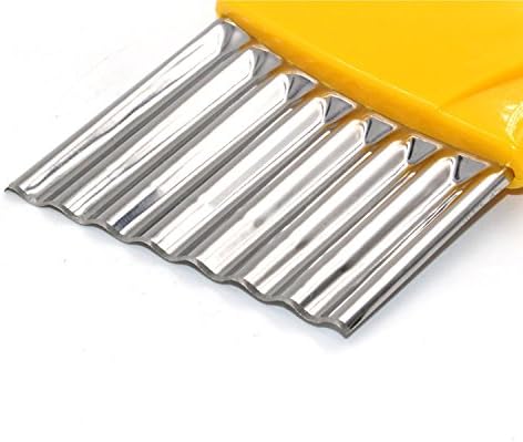 Crinkle-Cutter for Veggies-Salad-Chopper Knife 2Pcs Stainless-Steel-Blade Wavy...