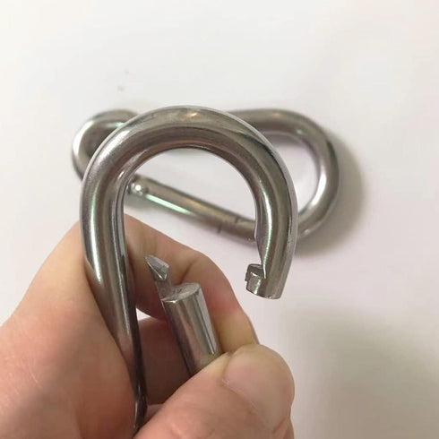 Hammock Hanging Kit, stainless steel hammock hardware by Load Capacity 1300lbs Hammock Eye Hook screws & Carabiners for Hanging Swing, Hammock, Tr...
