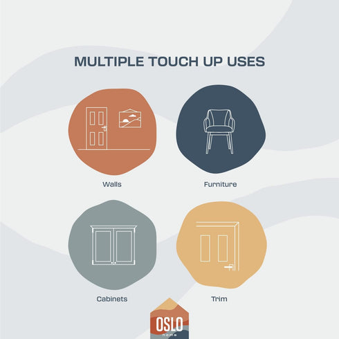 Touch Up Paint, Calm, 20ml, Matte, w/brush in bottle, Quick drying, for Home, Kitchen cabinets, Walls...