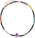 Drusy Quartz Amethyst /7 Chakra Beaded Choker Necklace for Women Real Healing Crystals and Gemstone Yoga Meditation Reiki Spiritual Jewelry for Wo...