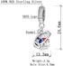 Puerto Rico Map Flag Pendant, Frog Pendant, Animal Enamel Charm - 925 Sterling Silver Fit European Bracelet & Necklace...