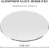 ProElife Premium Aluminum Metal Mouse Pad Mice Mat 8.66-inch Mousepad with Anti-Slip Base (Round, Silver Color)...