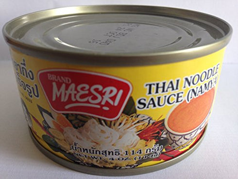 Maesri Thai Namya Noodle Sauce 4 Oz. (Pack of 4)...