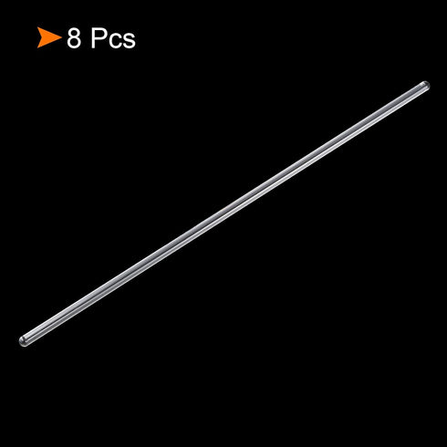 MECCANIXITY 3.3 Borosilicate Glass Stick 11.8" Length 6mm Dia Stir Rod Mixing Tools 8Pcs...