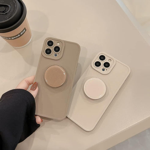 Case for iPhone 11 Pro Case Silicone Women with Ring Stand Holder Kickstand, Girl Cute Gel Rubber Protective Phone Case Cover 5.8 inch (White)...
