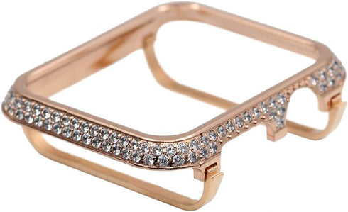 Bling Crystal Metal Case Compatible for Apple Watch Series 1 2 3 Diamond Protective Cover Bumper for iWatch...