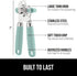 The Original Gorilla Grip Heavy Duty Stainless Steel Smooth Edge Manual Hand Held Can Opener With Soft Touch Handle, Rust Proof Oversized Handheld...