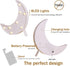 Pooqla Decorative LED Crescent Moon Marquee Sign - Moon Marquee Letters LED Lights - Nursery Night Lamp Gift - Ramadan Decorations for Home(White)...
