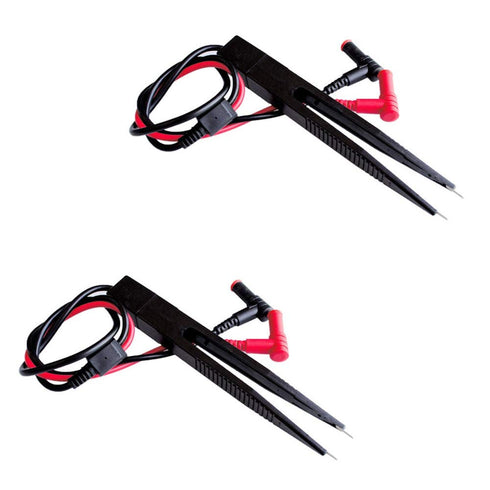 2PCS SMD LCR Chip Test Clip Capacitance Inductor Resistance Test Clip Meter Lead Probe Multimeter Tweezer...