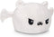 TeeTurtle - The Original Reversible Bat Plushie - Black + White Sparkle - Cute Sensory Fidget Stuffed Animals That Show Your Mood - Perfect for Ha...