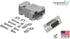 CompuCablePlusUSA.com Best DB9 Female Solder Cup Connector Plastic Hood DIY kit Includes DB9 Connector, Plastic Hood, and Screws. A DB9 Female Sol...