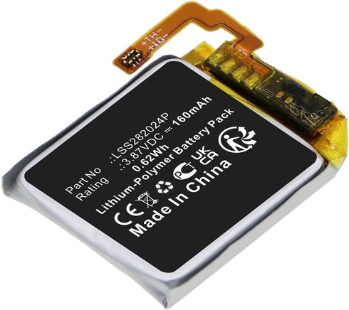 160mAh LSS282024P Battery Replacement Compatible with Fitbit Versa 4 Fitness Smartwatch FB523...