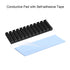 uxcell M.2 Aluminum Heatsink Kit 70x22x6mm Slotted Design Black with Silicone Thermal Pads for 2280 SSD...