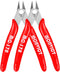 2 Pack Flush Cutters MC-170, MONVICT Wire Cutters 5 Inch Side Cutting Pliers Precision Cutter Tools Ultra Sharp Micro Wire Cutters for Cables Wire...