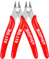 2 Pack Flush Cutters MC-170, MONVICT Wire Cutters 5 Inch Side Cutting Pliers Precision Cutter Tools Ultra Sharp Micro Wire Cutters for Cables Wire...