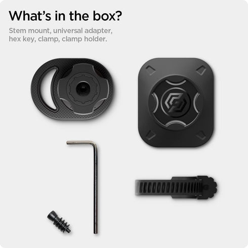 Spigen Life Gearlock Bike Phone Mount/Bike Phone Holder with Universal Adapter for Motorcycle, Classic, Electric, Scooter and Mountain Bike - Comp...