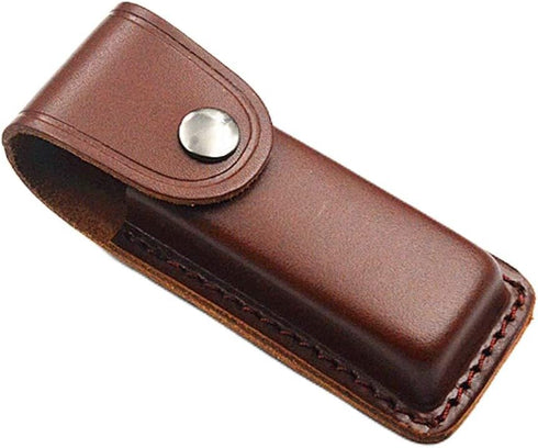 Snap Fastener Hunt Holder Pocket Outdoor Camping Knife Sheath Artificial Leather Multi Tool Case Belt Loop Hiking Pouch Holster...
