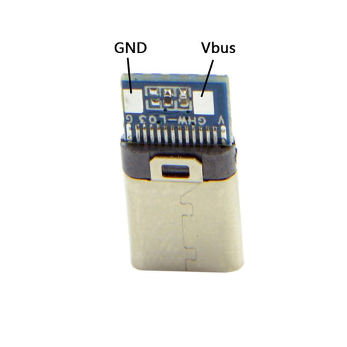 JSER 5set DIY 24pin USB 3.1 Type C USB-C Male Plug Connector 5V 3A SMT Type with Black Housing Cover...