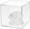 3 Pegs Round Display Easel Stands with Transparent Acrylic Box, Multiple Decoration Storage Case, Small Items Stands for Displaying Collectible St...
